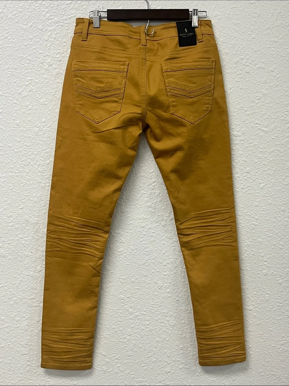 X Ray Mustard Commuter Stretch Cotton Blend Pants.  #1146